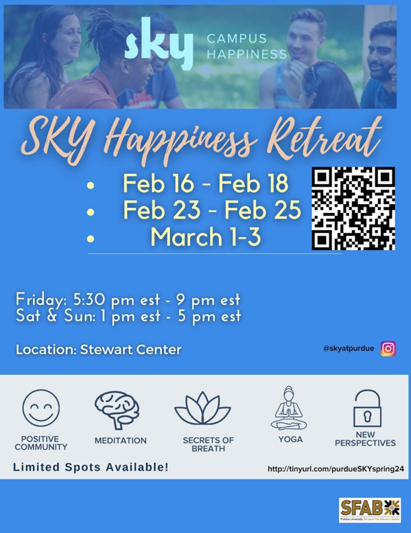 SKY Happiness Retreat - Spring 2024