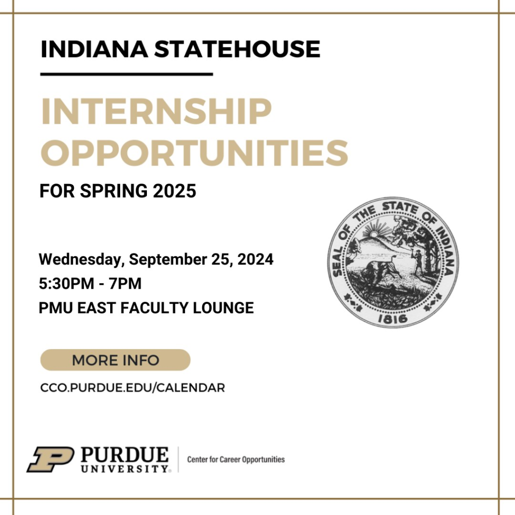 Indiana Statehouse Internships