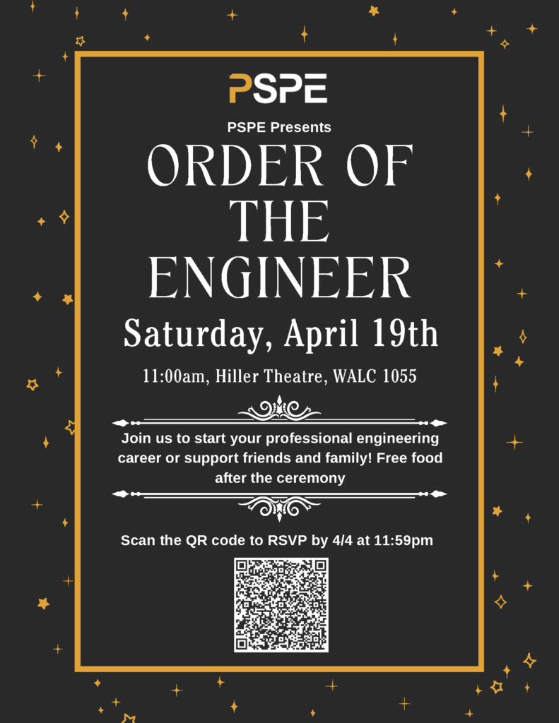 Order of The Engineer Spring 2025